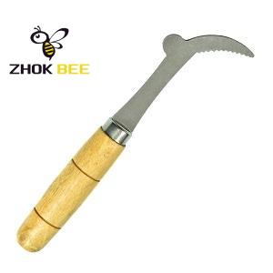 wooden round handle hive tool